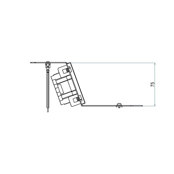 Produktbild UBD 210 219  -  Steckdoseneinsatz für 6 FLF inkl. 1x 3xT13, weiss, + 1x 3xT13/s, weiss